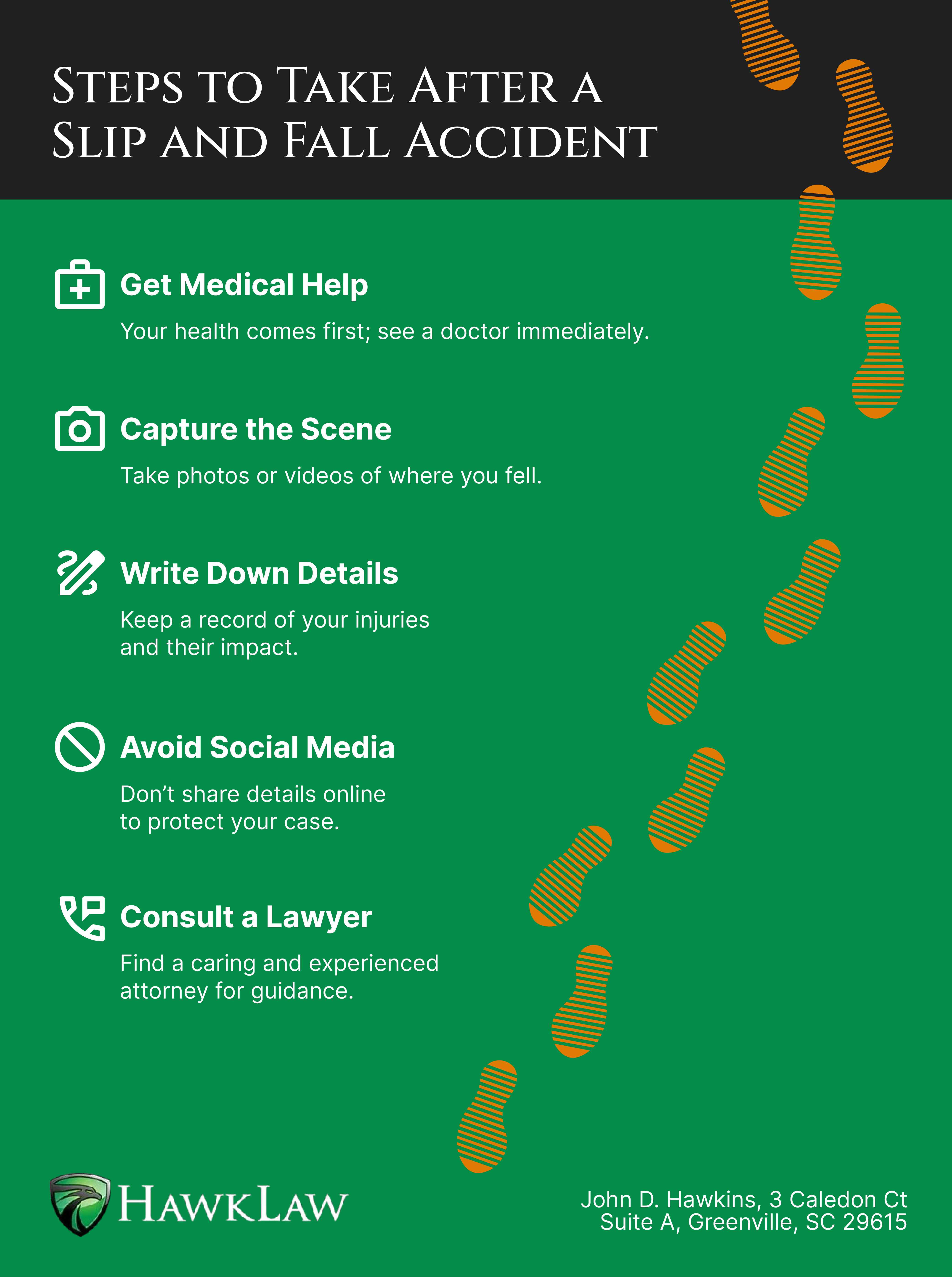 Infographic: Steps to Take After a Slip and Fall Accident